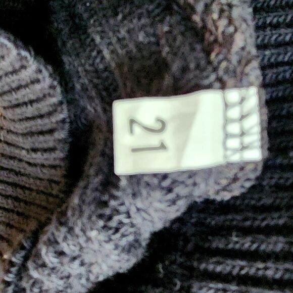 Enro Traditions Men’s 1XL Tall Cable Knit Sweater Navy 100% Cotton Made in USA - Picture 6 of 6